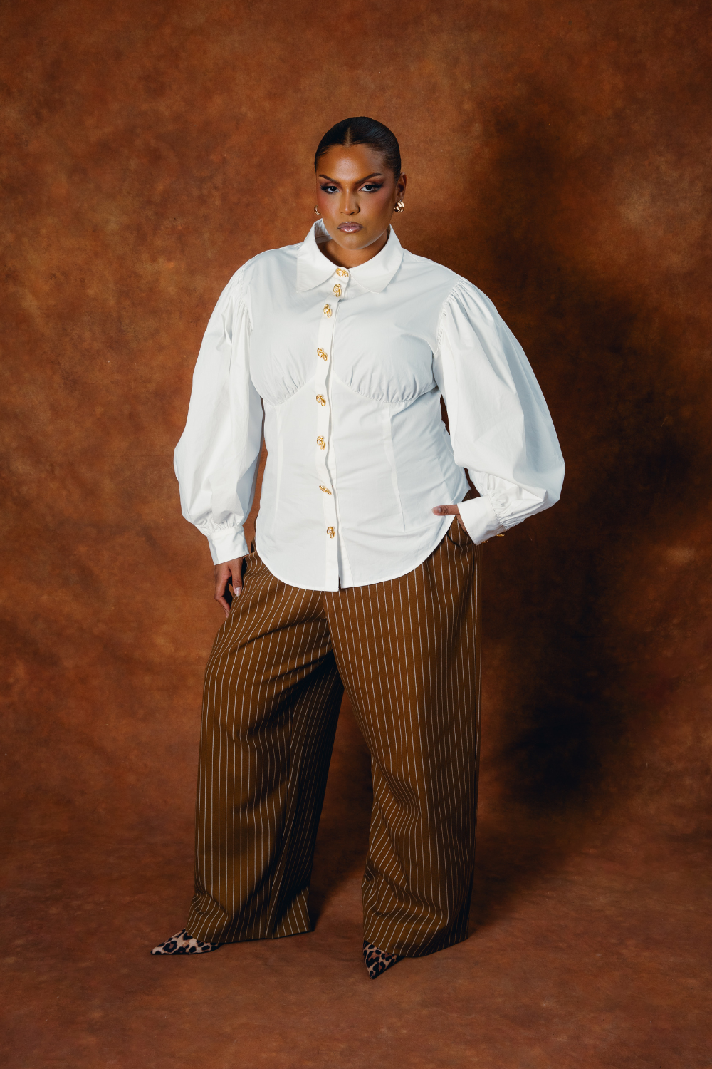 Sloane Sculpted Cotton Shirt - White