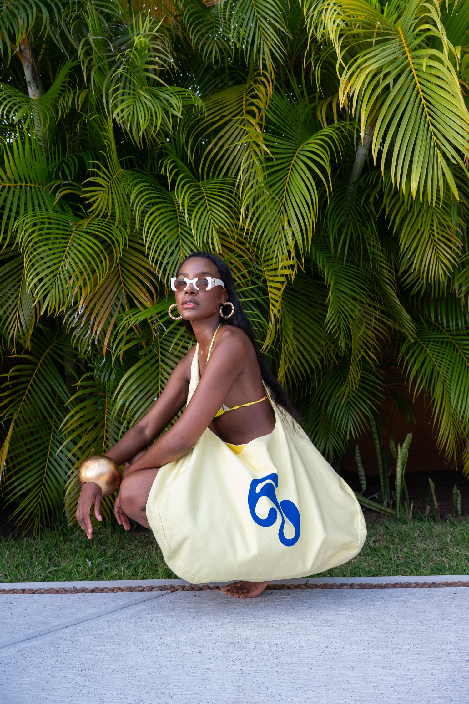 London Canvas Tote - Yellow