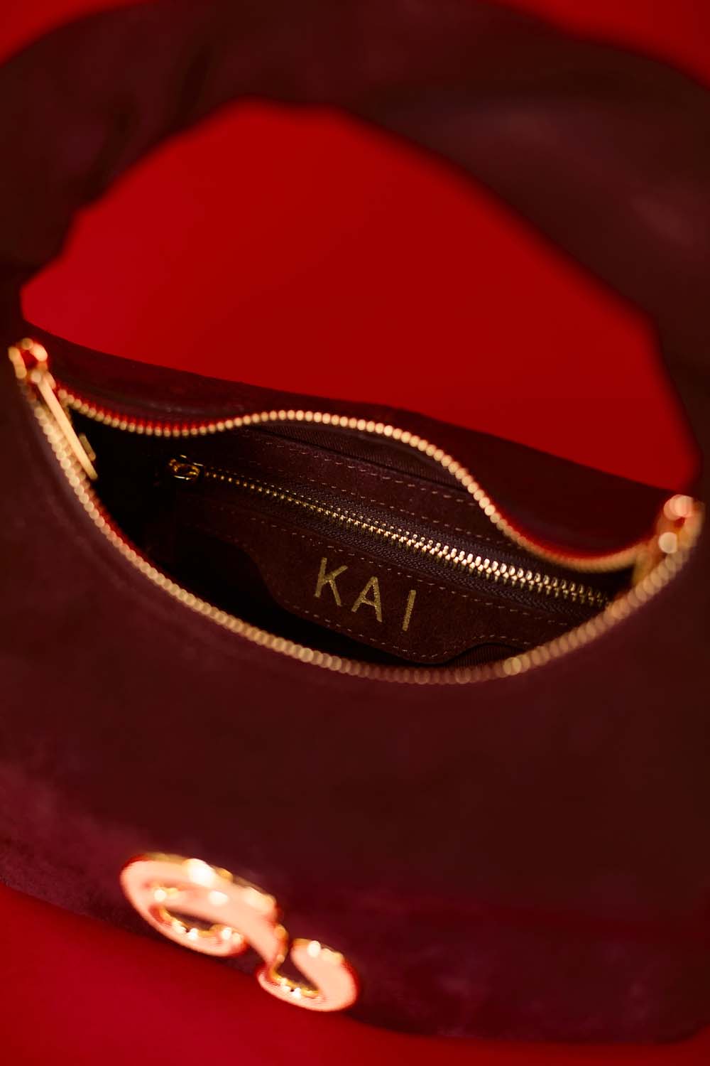 Little London Suede Mini Handbag - Chocolate Brown