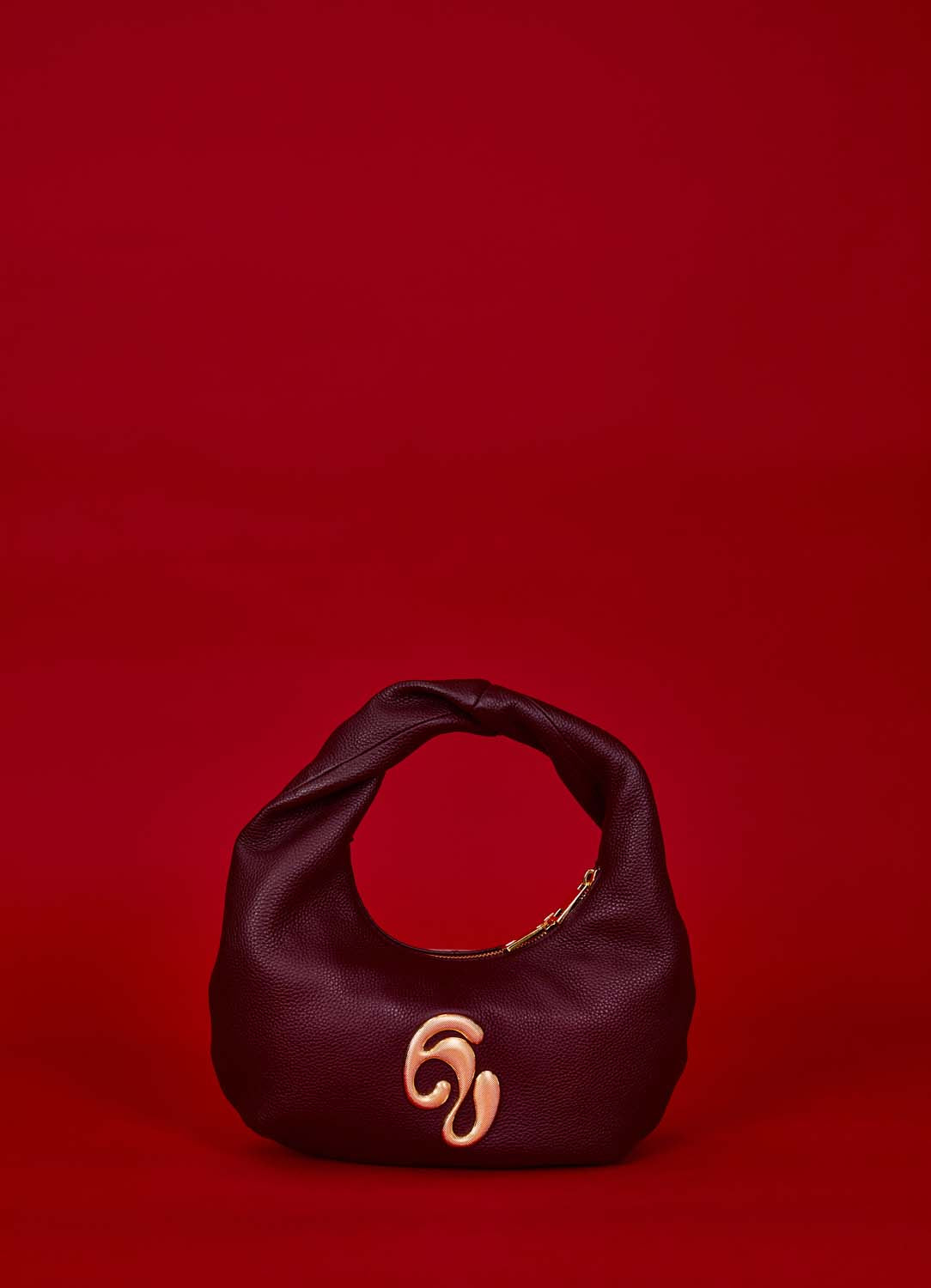 Little London Leather Mini Handbag - Burgundy