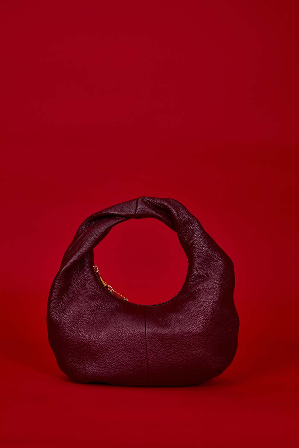 Little London Leather Mini Handbag - Burgundy