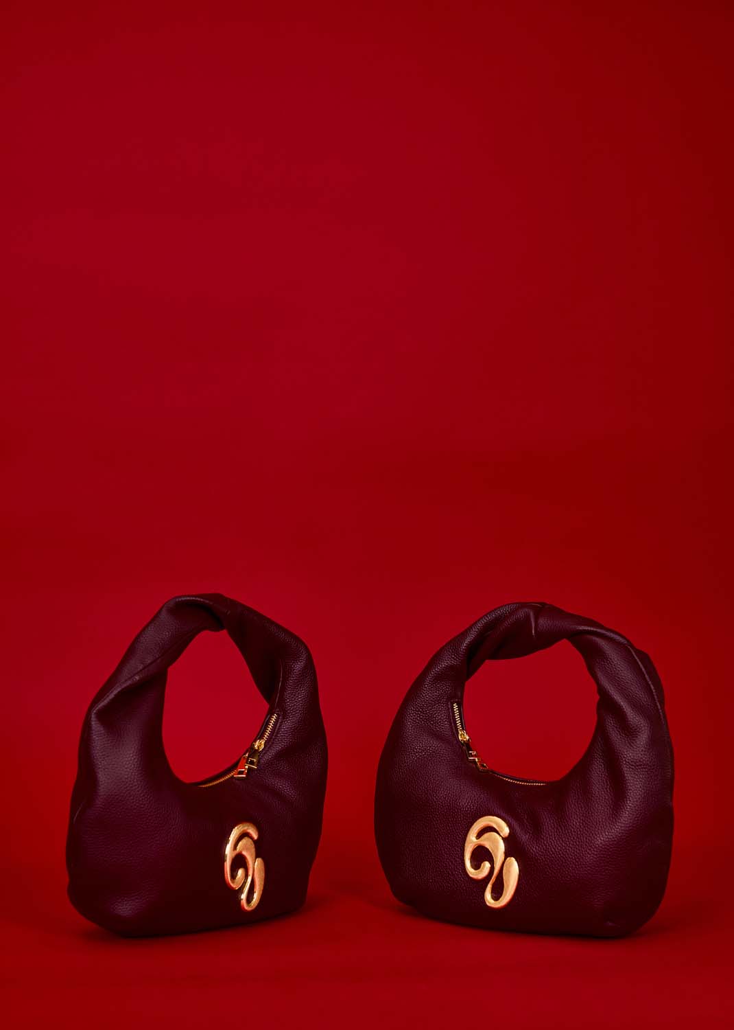 Little London Leather Mini Handbag - Burgundy