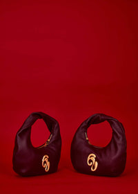 Little London Leather Mini Handbag - Burgundy