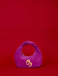 Little London Suede Mini Handbag - Purple