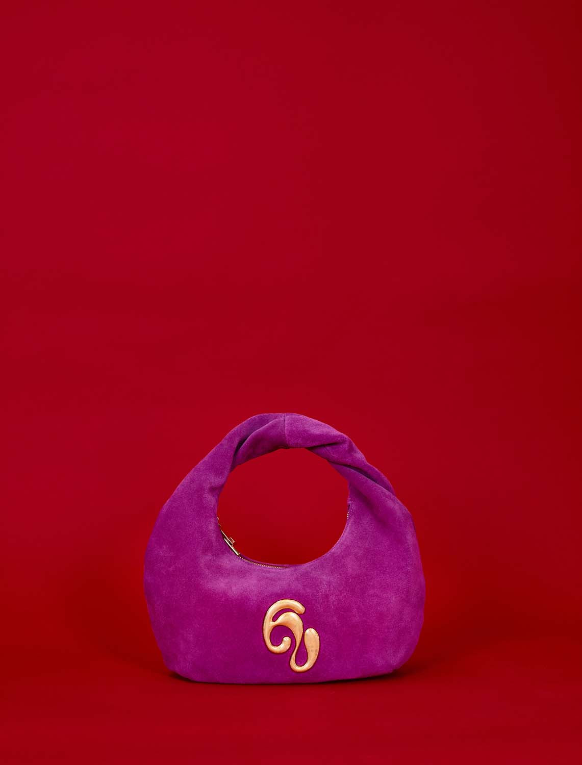 Little London Suede Mini Handbag - Purple