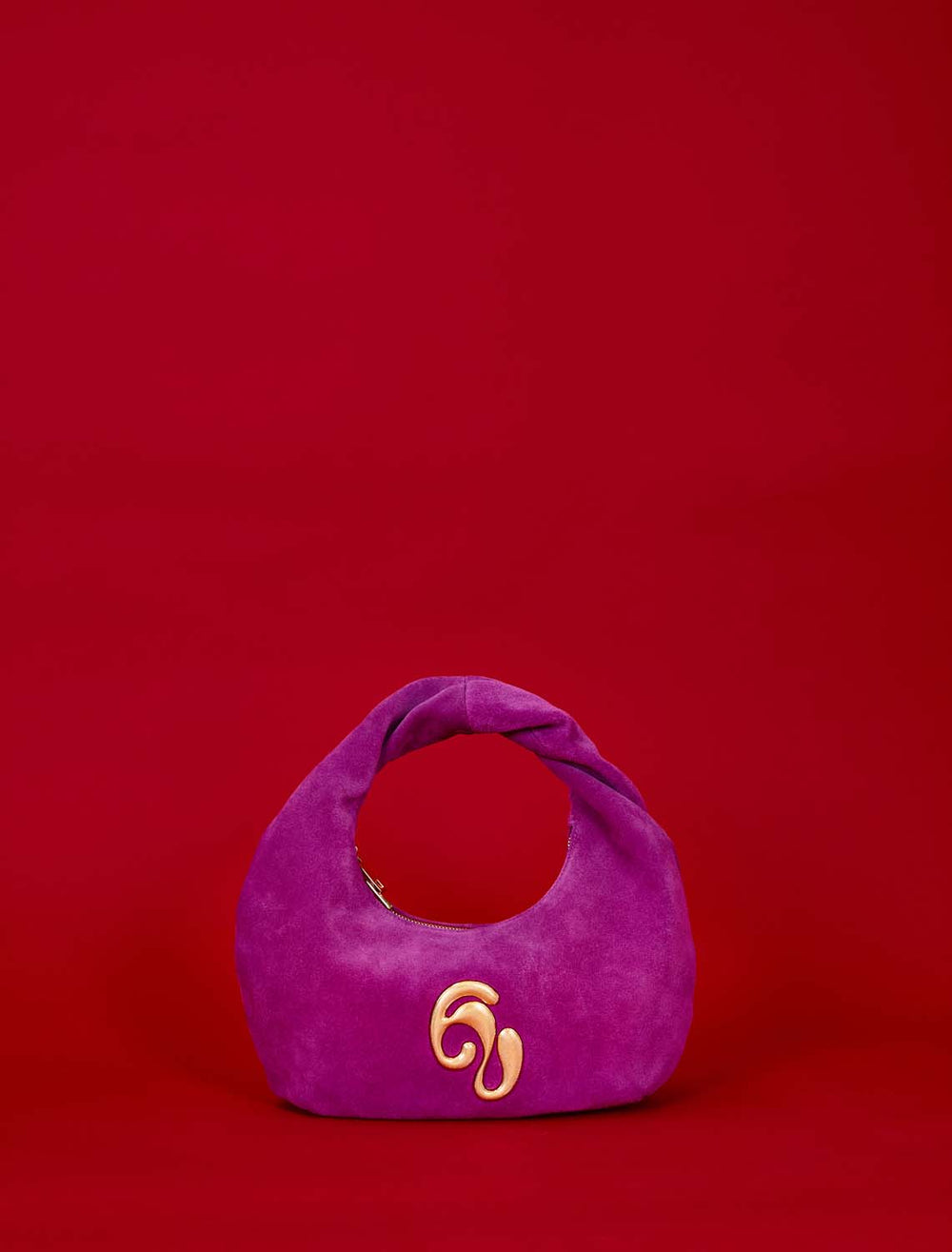 Little London Suede Mini Handbag - Purple