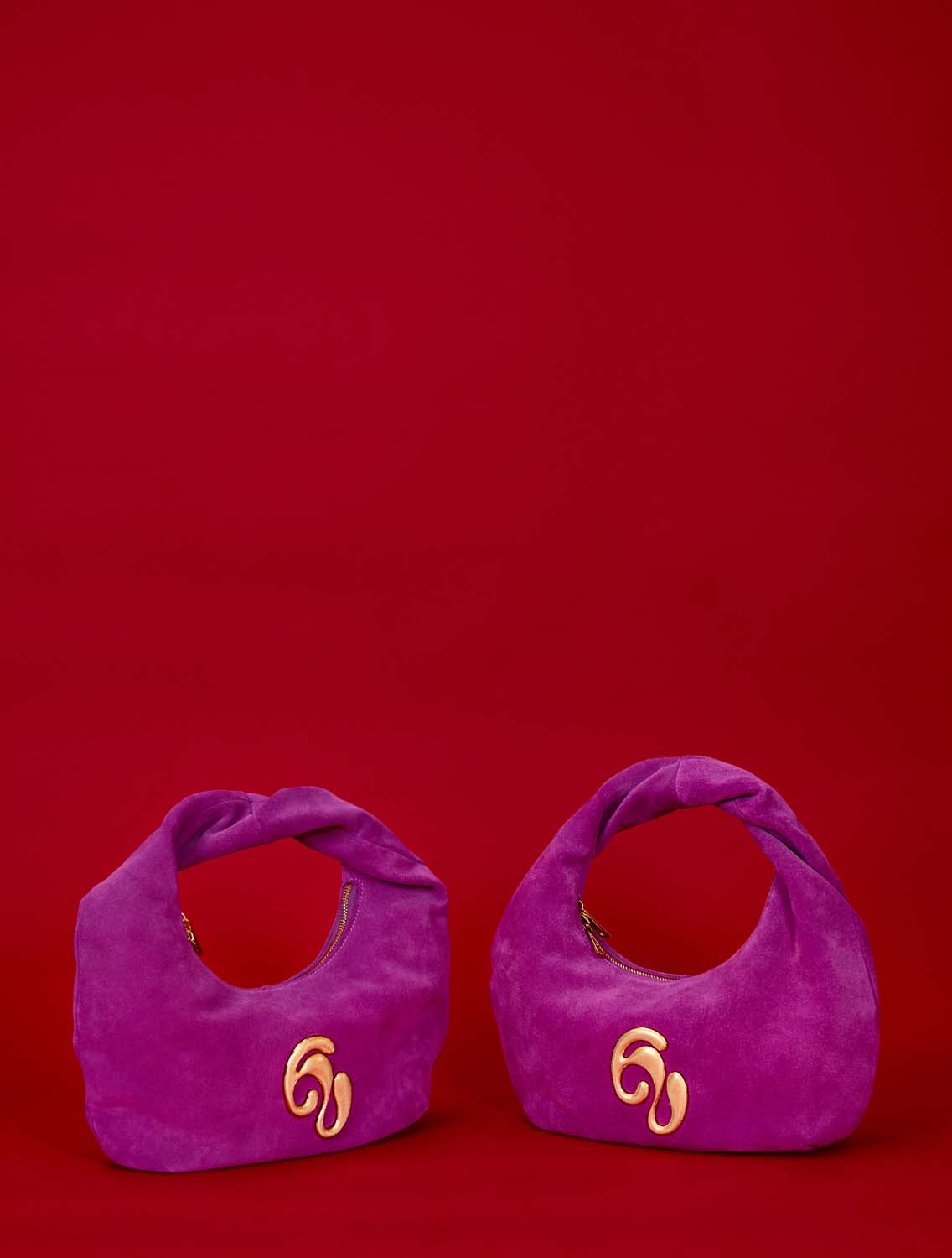 Little London Suede Mini Handbag - Purple