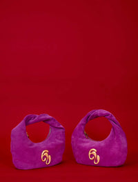 Little London Suede Mini Handbag - Purple