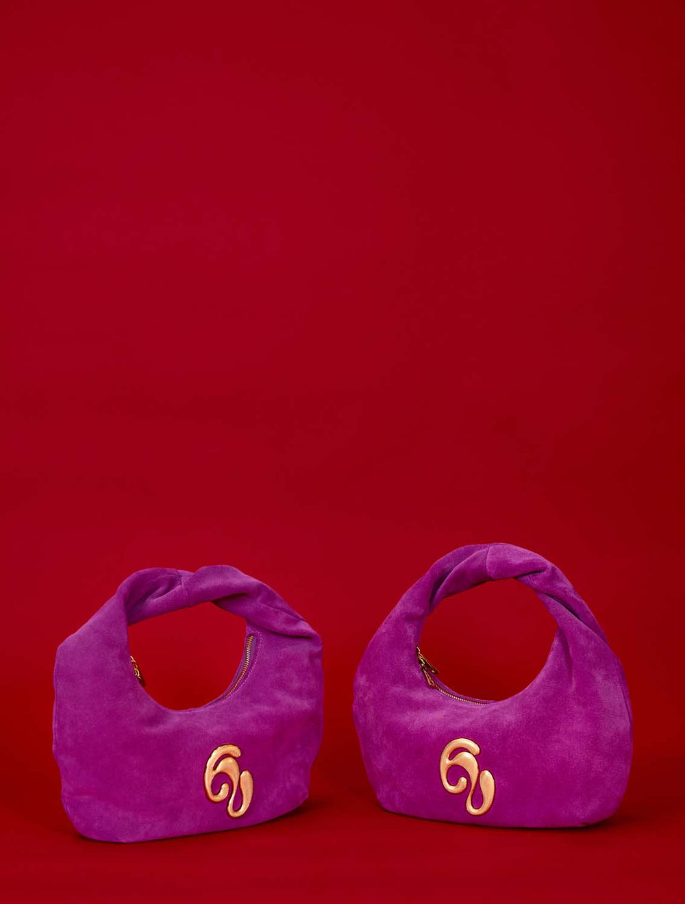 Little London Suede Mini Handbag - Purple