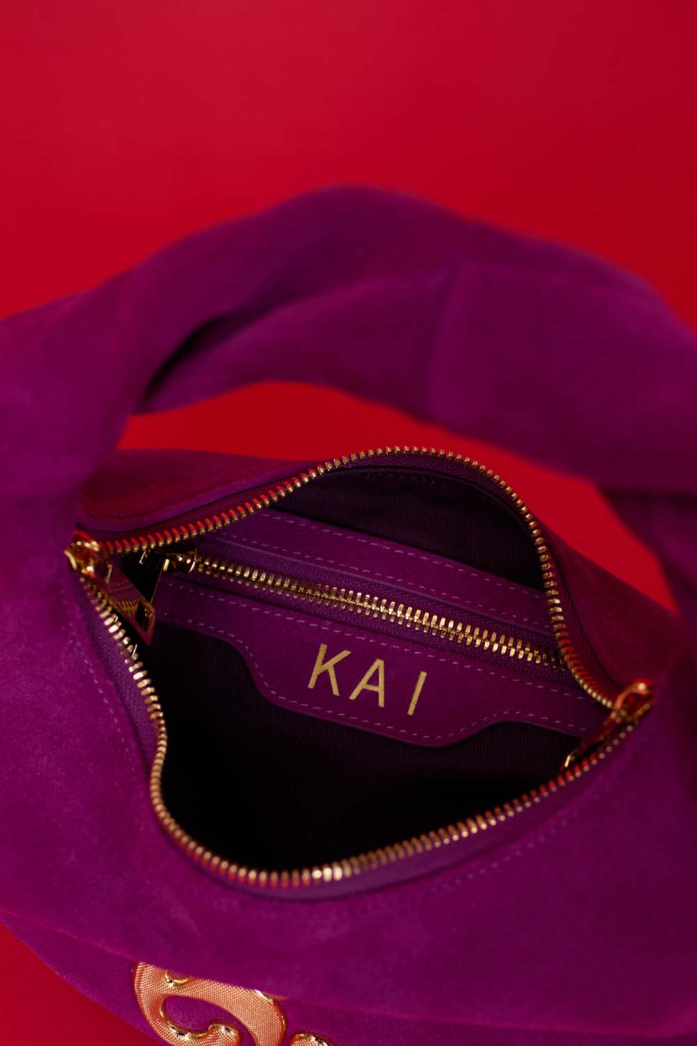 Little London Suede Mini Handbag - Purple