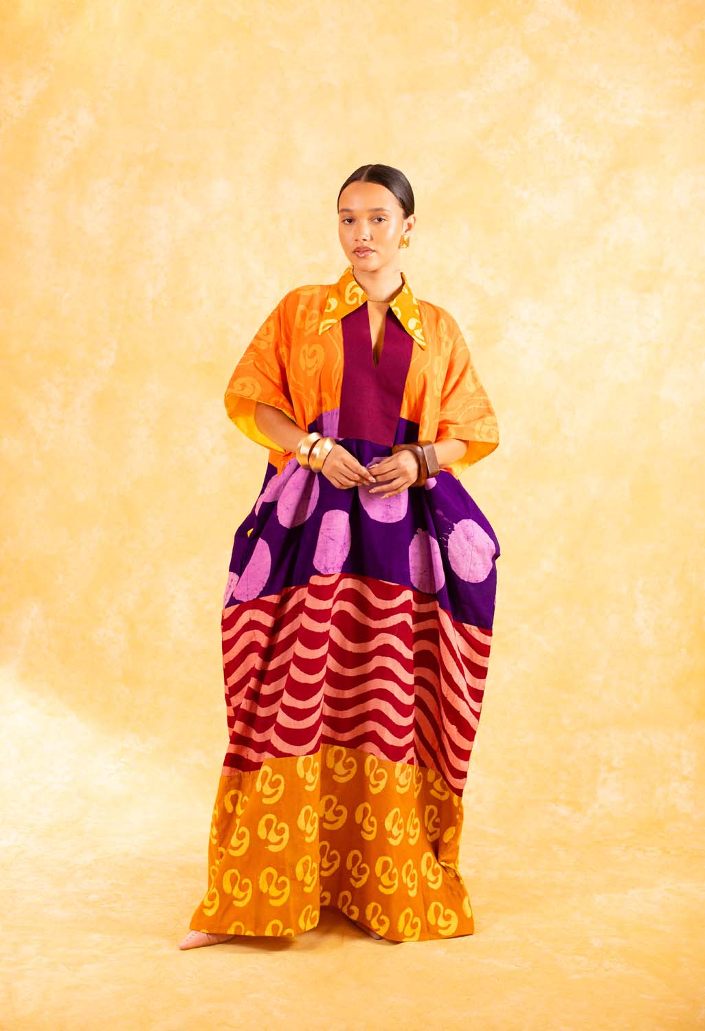 KAI x DYE LAB Agbada - Orange