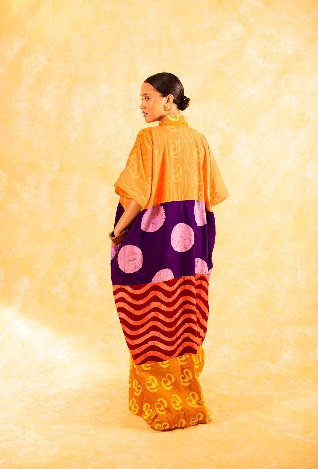 KAI x DYE LAB Agbada - Orange – Kai Collective