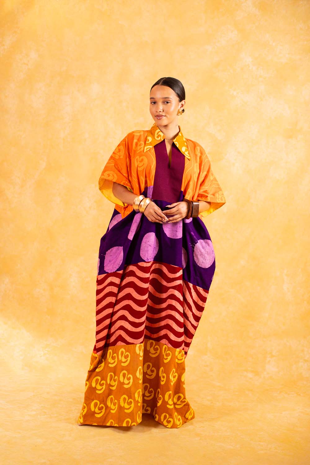 KAI x DYE LAB Agbada - Orange