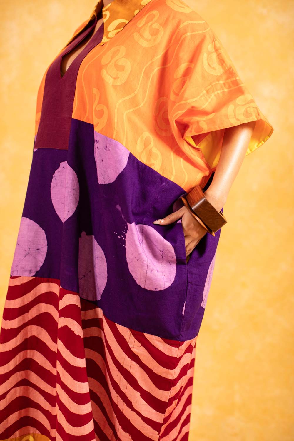 KAI x DYE LAB Agbada - Orange – Kai Collective