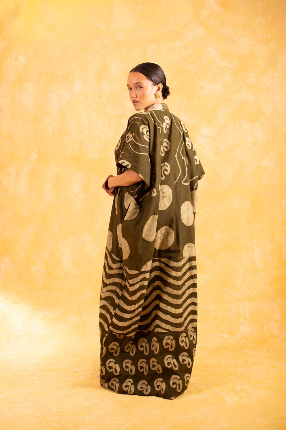 KAI x DYE LAB Agbada - Khaki