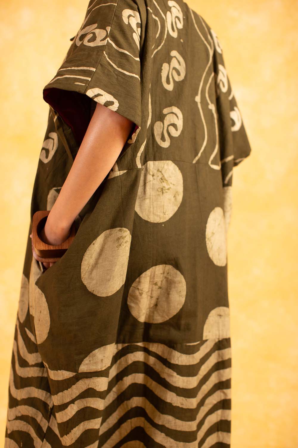 KAI x DYE LAB Agbada - Khaki