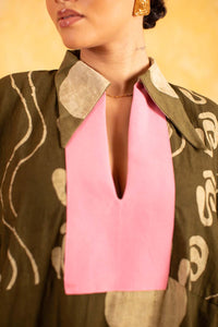 KAI x DYE LAB Agbada - Khaki