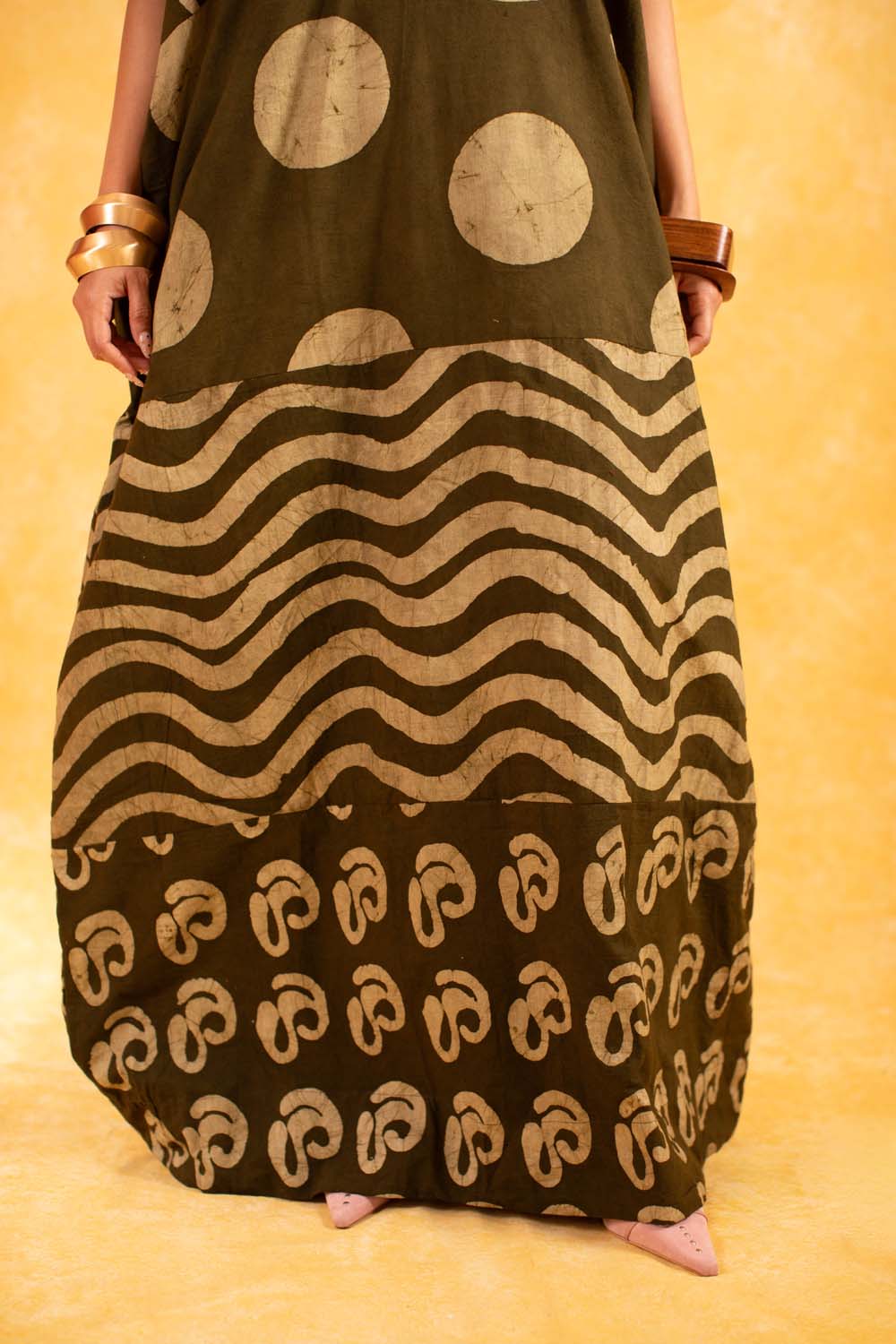 KAI x DYE LAB Agbada - Khaki