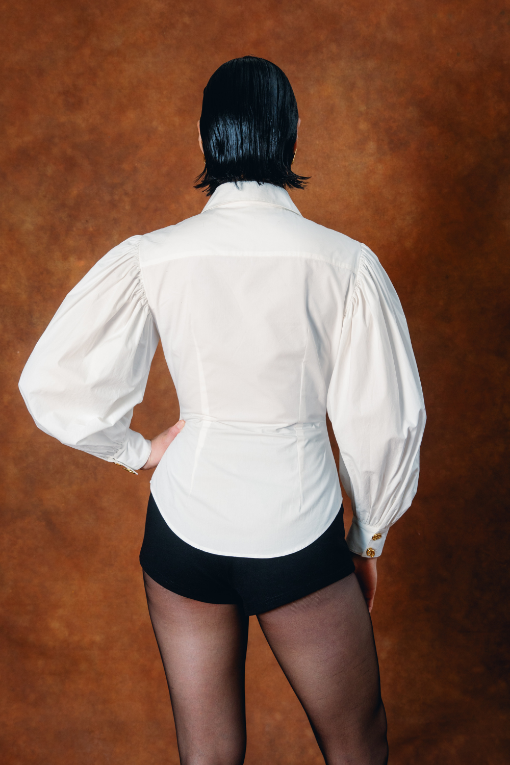 Sloane Sculpted Cotton Shirt - White