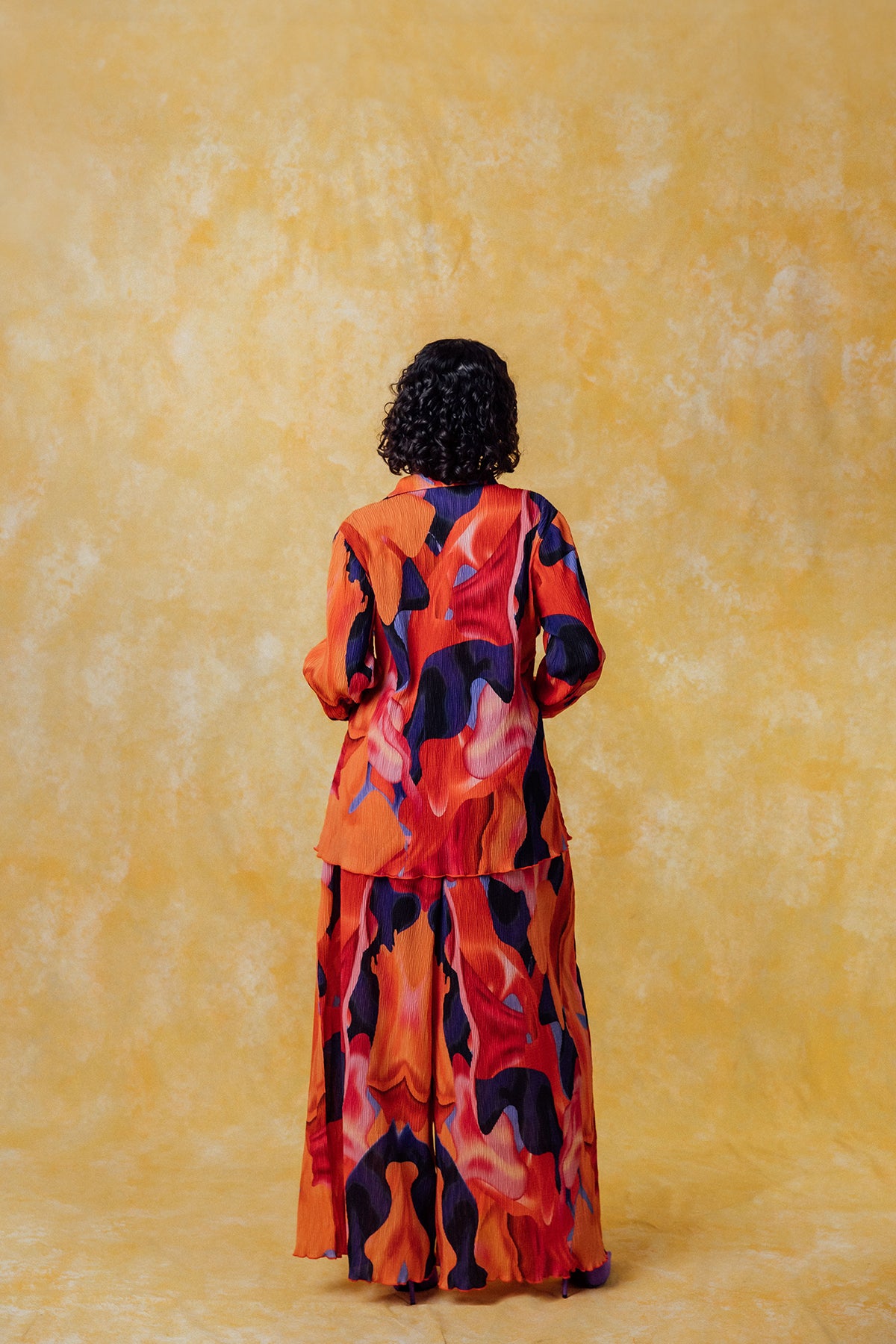 Mawuli Printed Plisse Trousers - Zuri Print