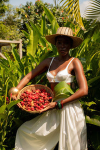 Ayra Cotton Logo Bralette -White