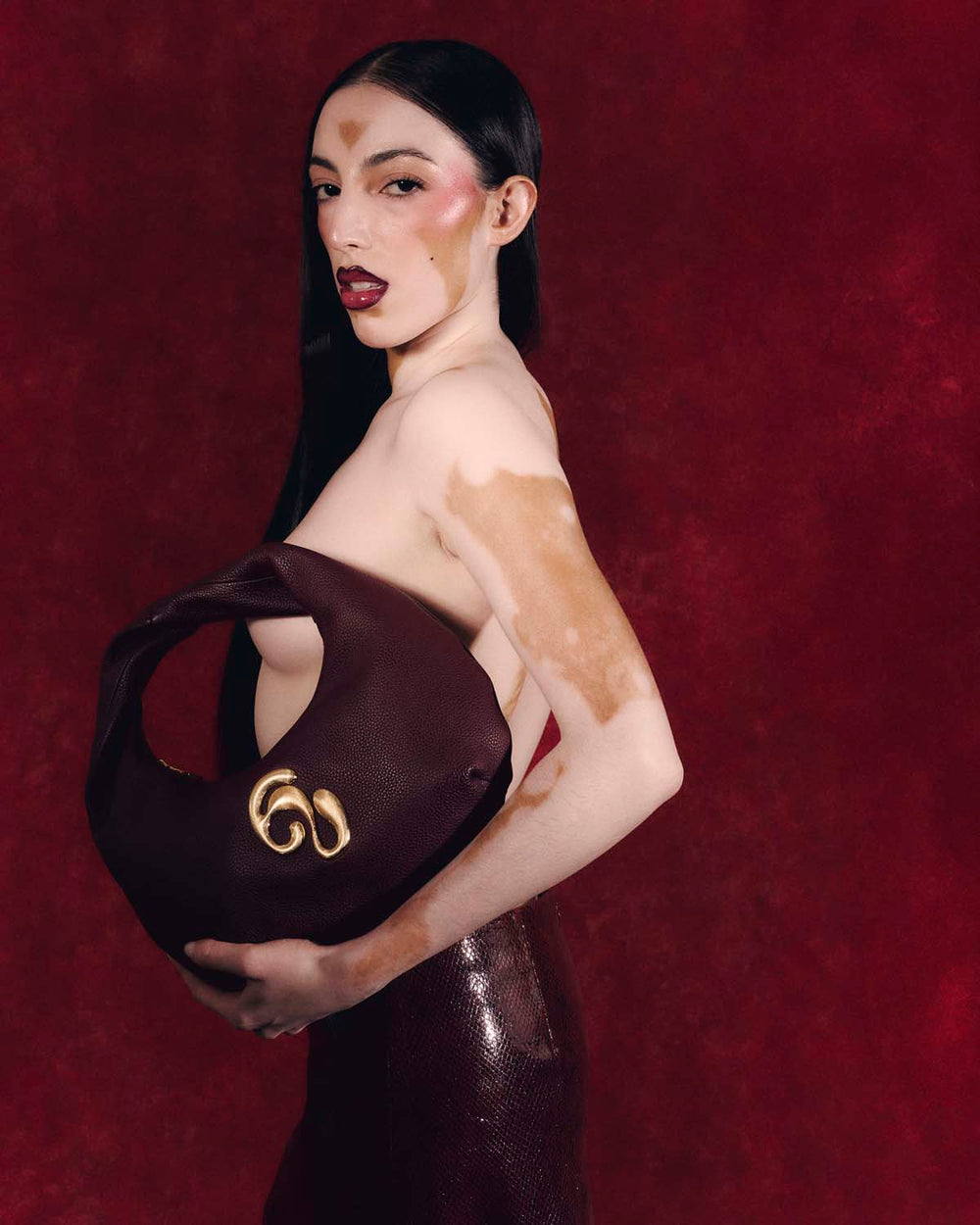 Little London Leather Mini Handbag - Burgundy