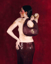 Little London Leather Mini Handbag - Burgundy