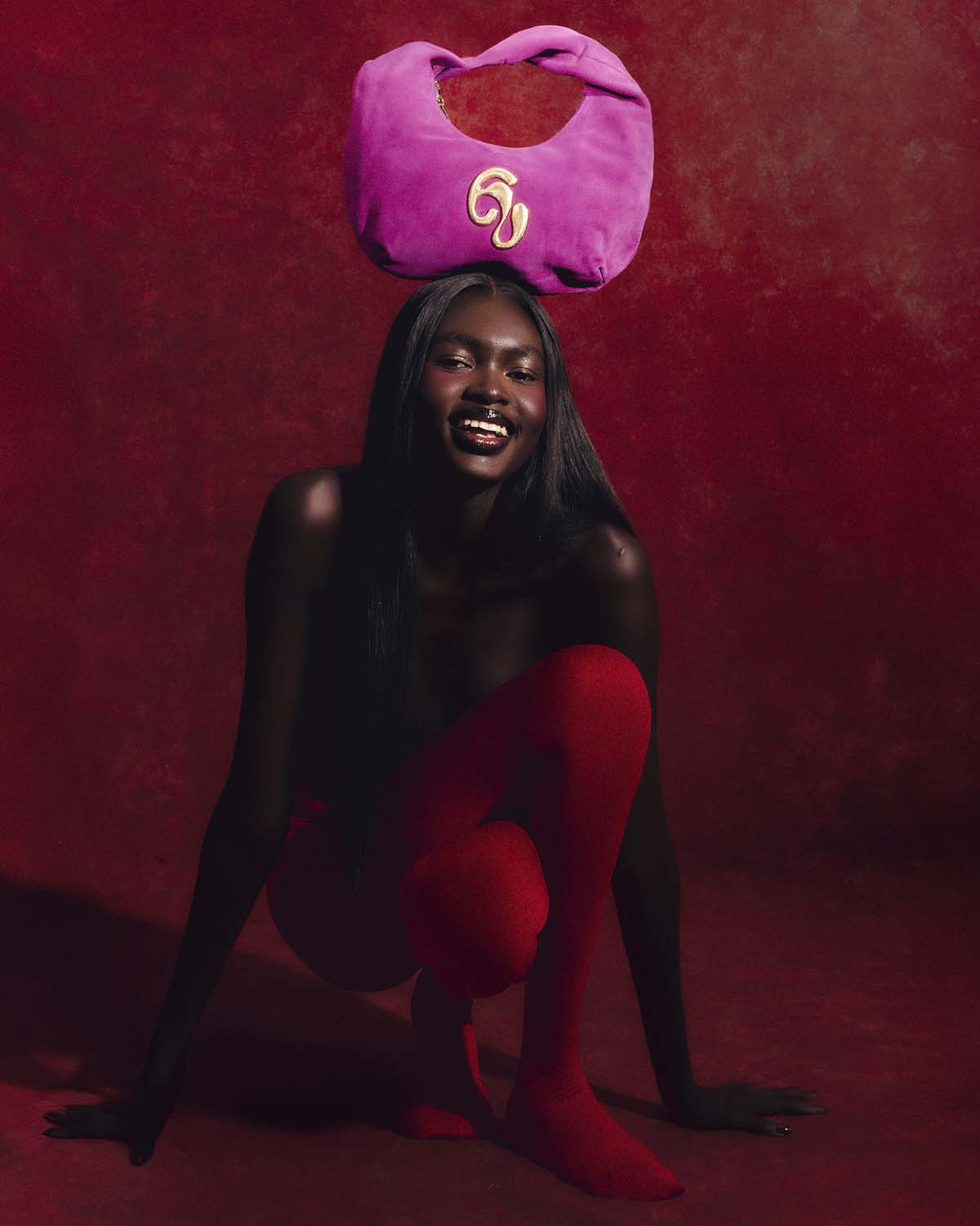 Little London Suede Mini Handbag - Purple