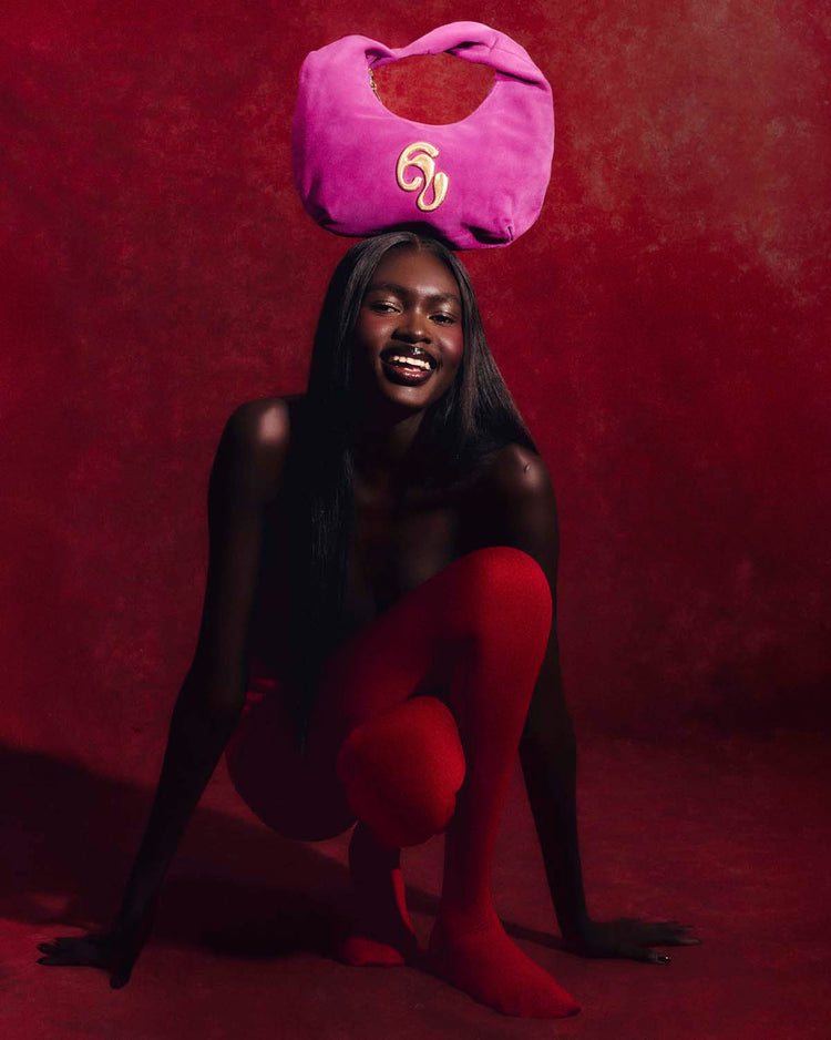 Little London Suede Mini Handbag - Purple