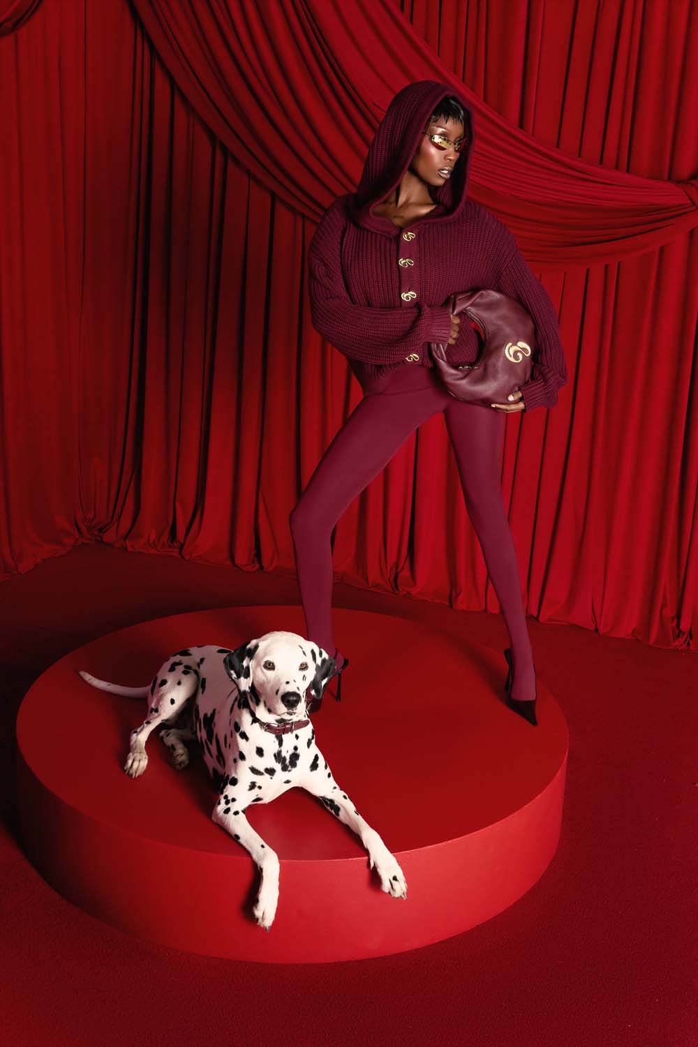 Nori Hooded Cardigan - Burgundy