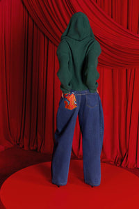 Nori Hooded Cardigan - Forest Green