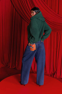 Nori Hooded Cardigan - Forest Green