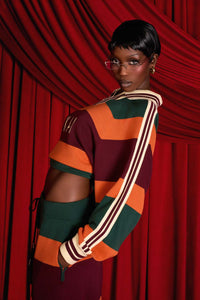 Rafa Striped Long Sleeve Rugby Shirt