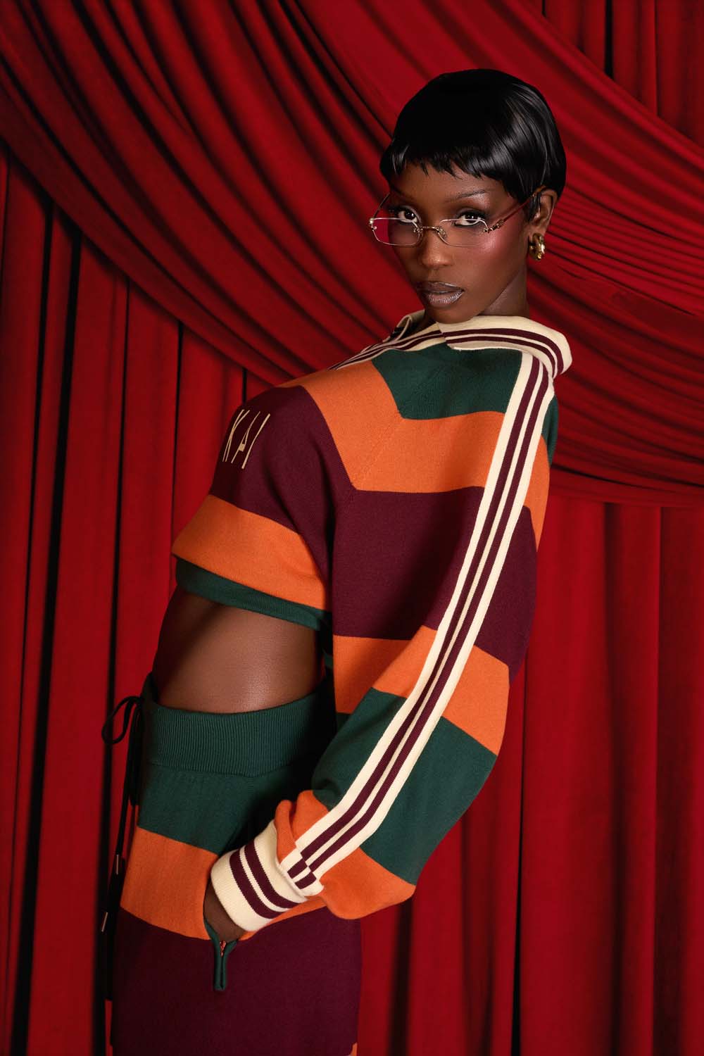 Rafa Striped Long Sleeve Rugby Shirt