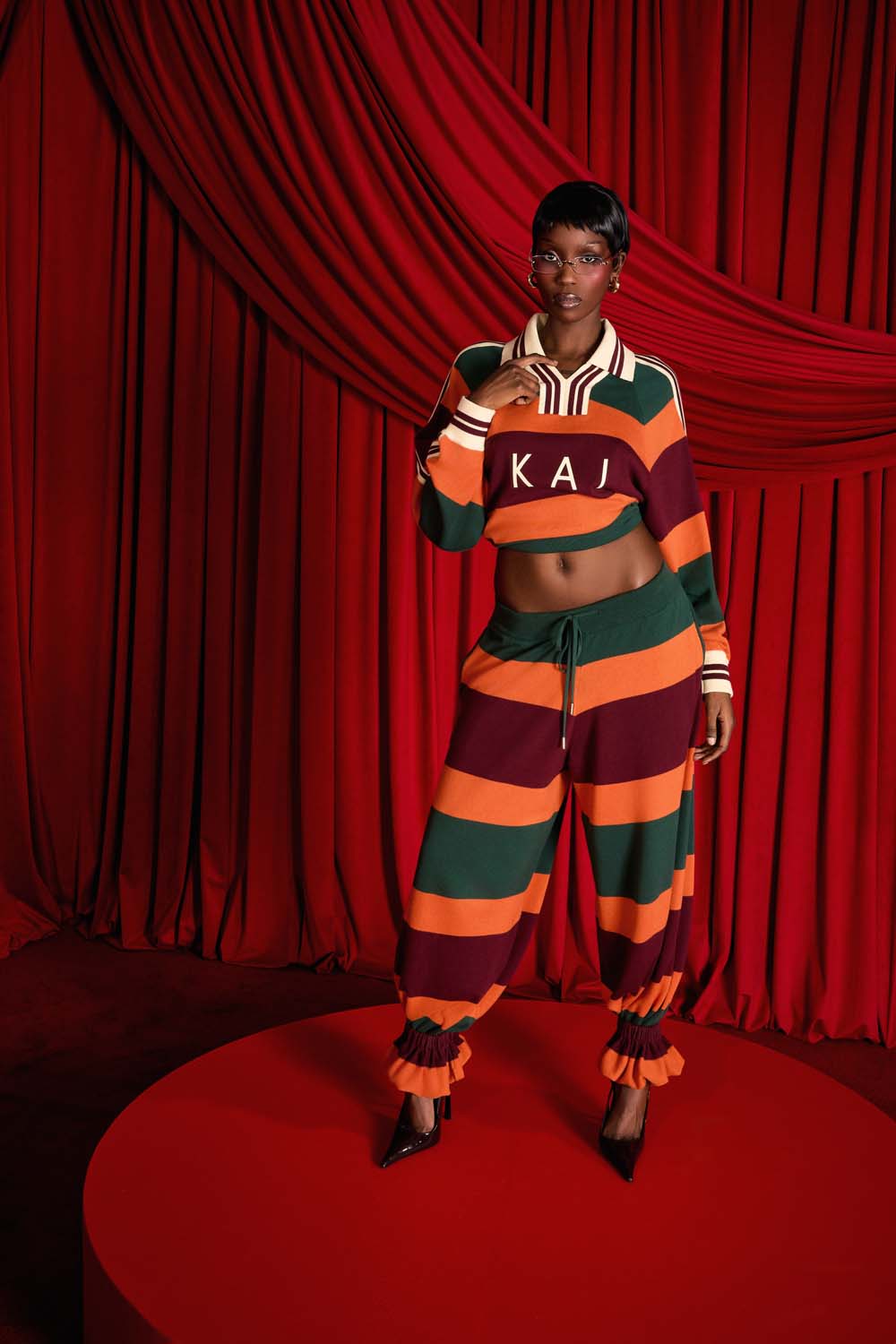 Rafa Striped Parachute Trousers