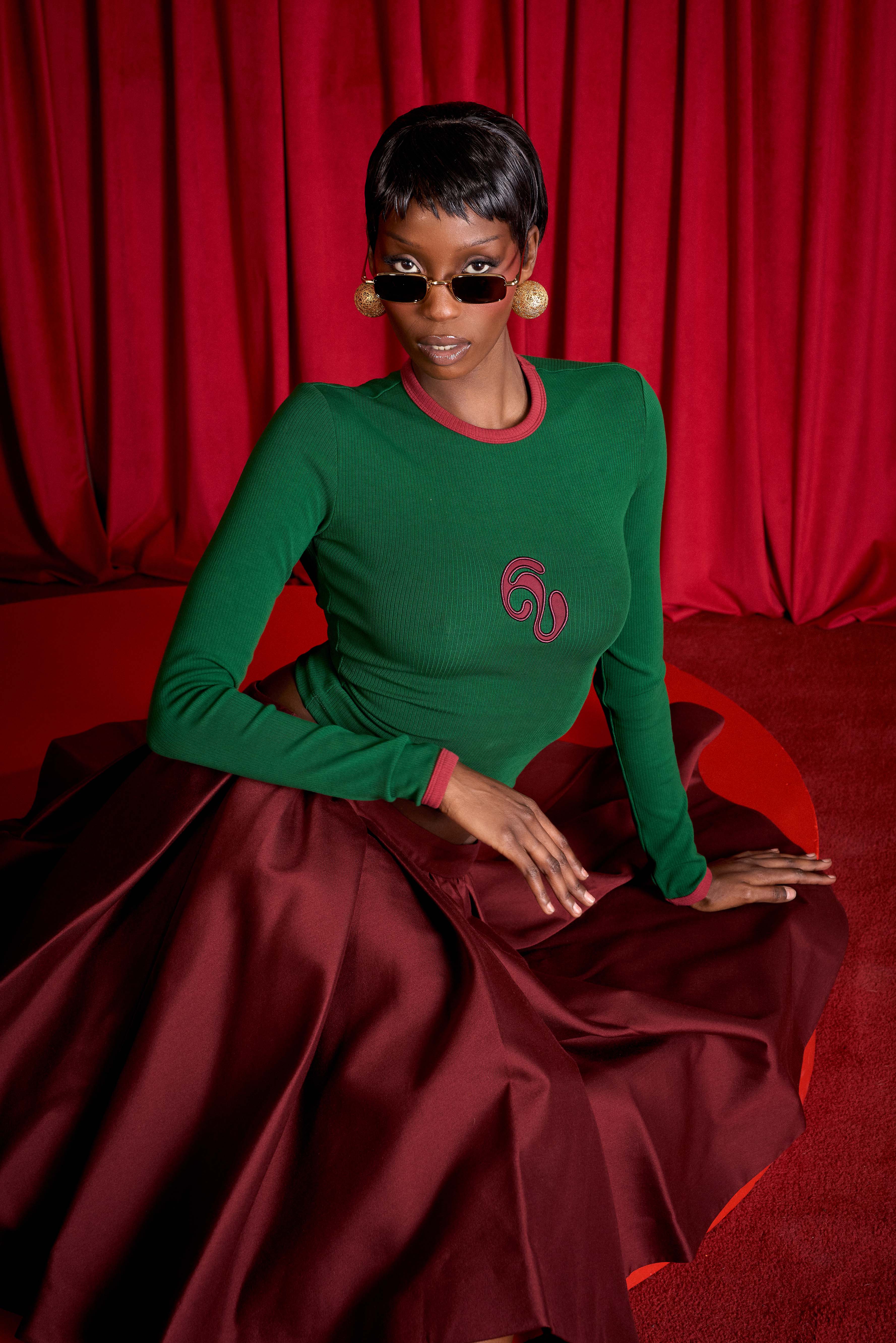 Nao Cotton Logo Embroidered Long Sleeve Top - Bundle – Kai Collective