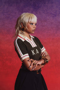 Mita Vintage Style Knitted Logo Jersey - Khaki