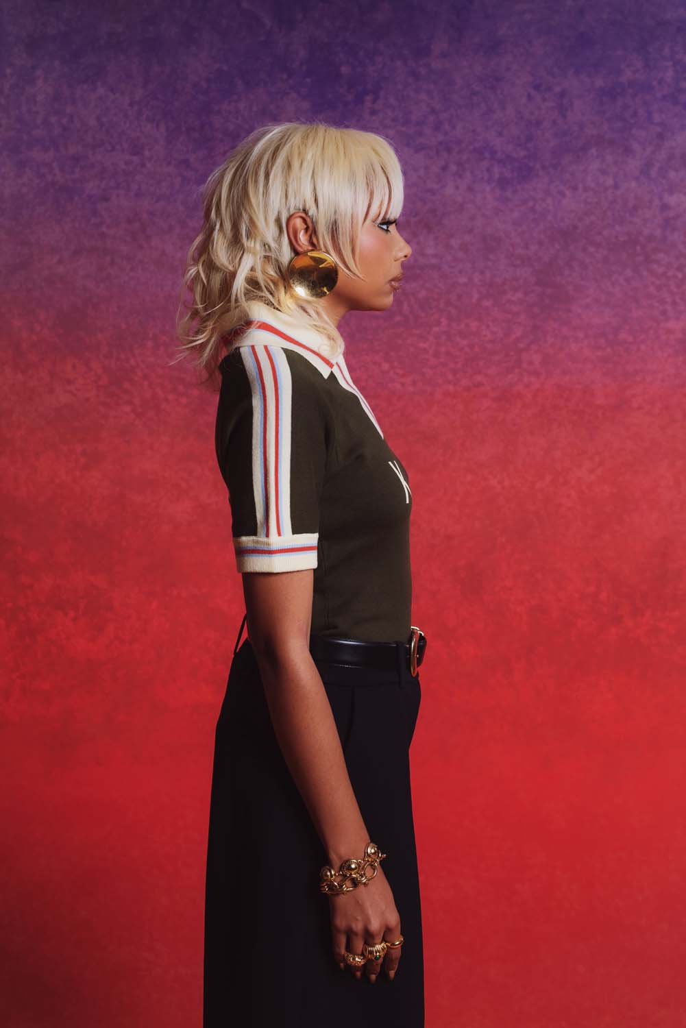 Mita Vintage Style Knitted Logo Jersey - Khaki