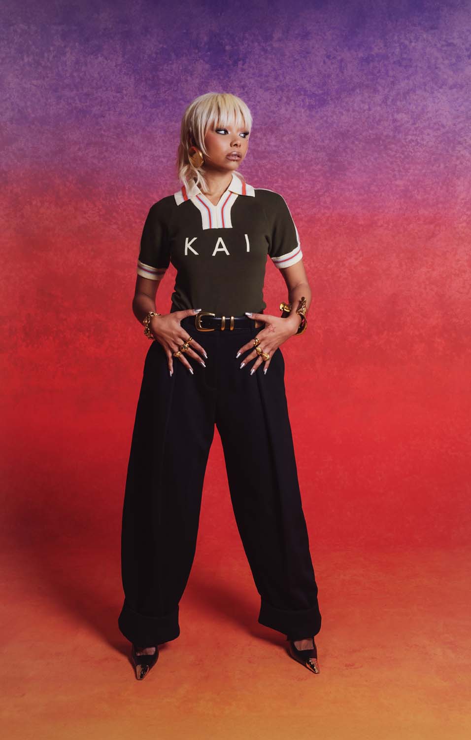 Mita Vintage Style Knitted Logo Jersey - Khaki