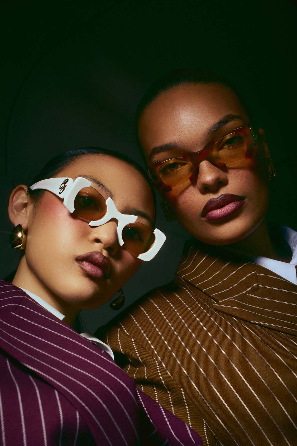 Suki Sculptural Statement Sunglasses - Tortoiseshell