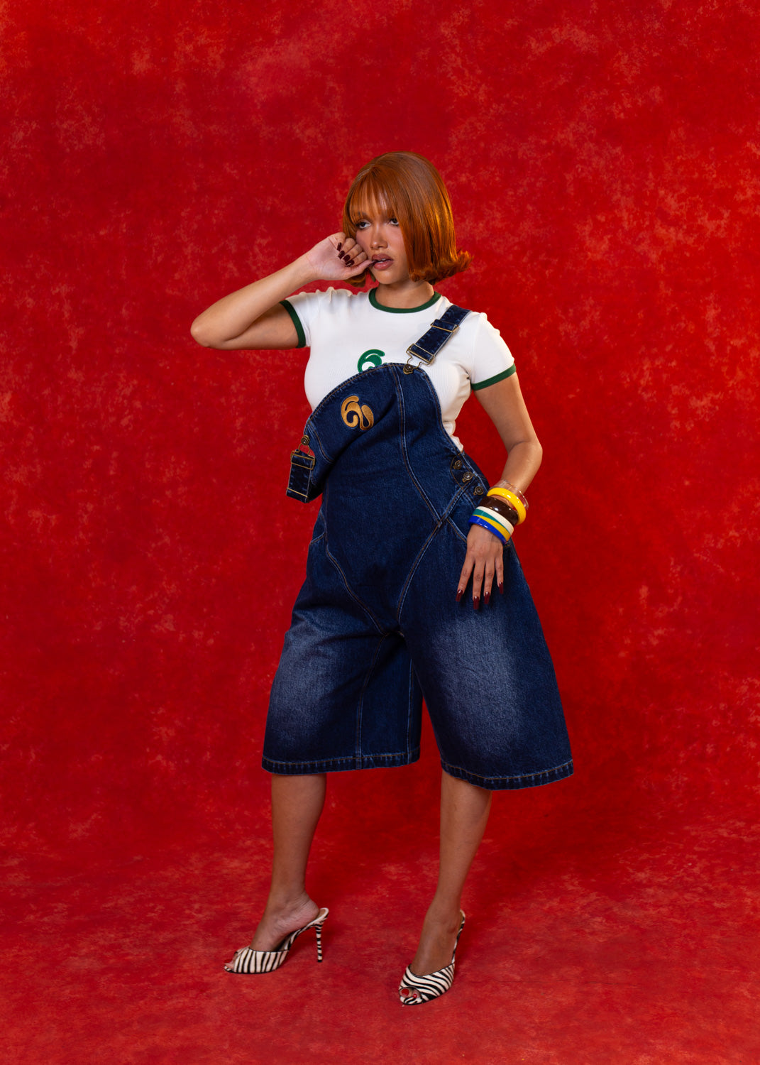 Azaya Short Dungarees - Blue Denim
