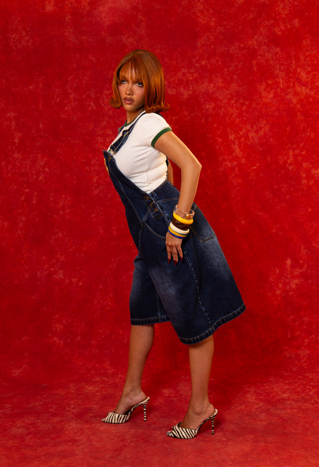 Azaya Short Dungarees - Blue Denim – Kai Collective