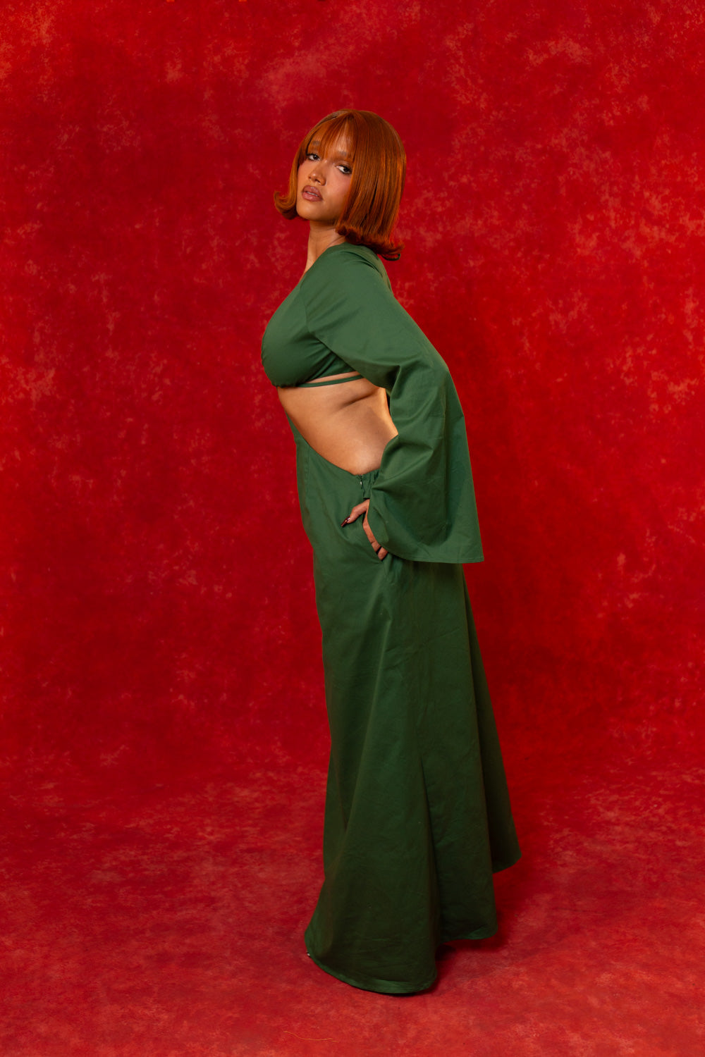 Daya CutOut Maxi Dress - Green