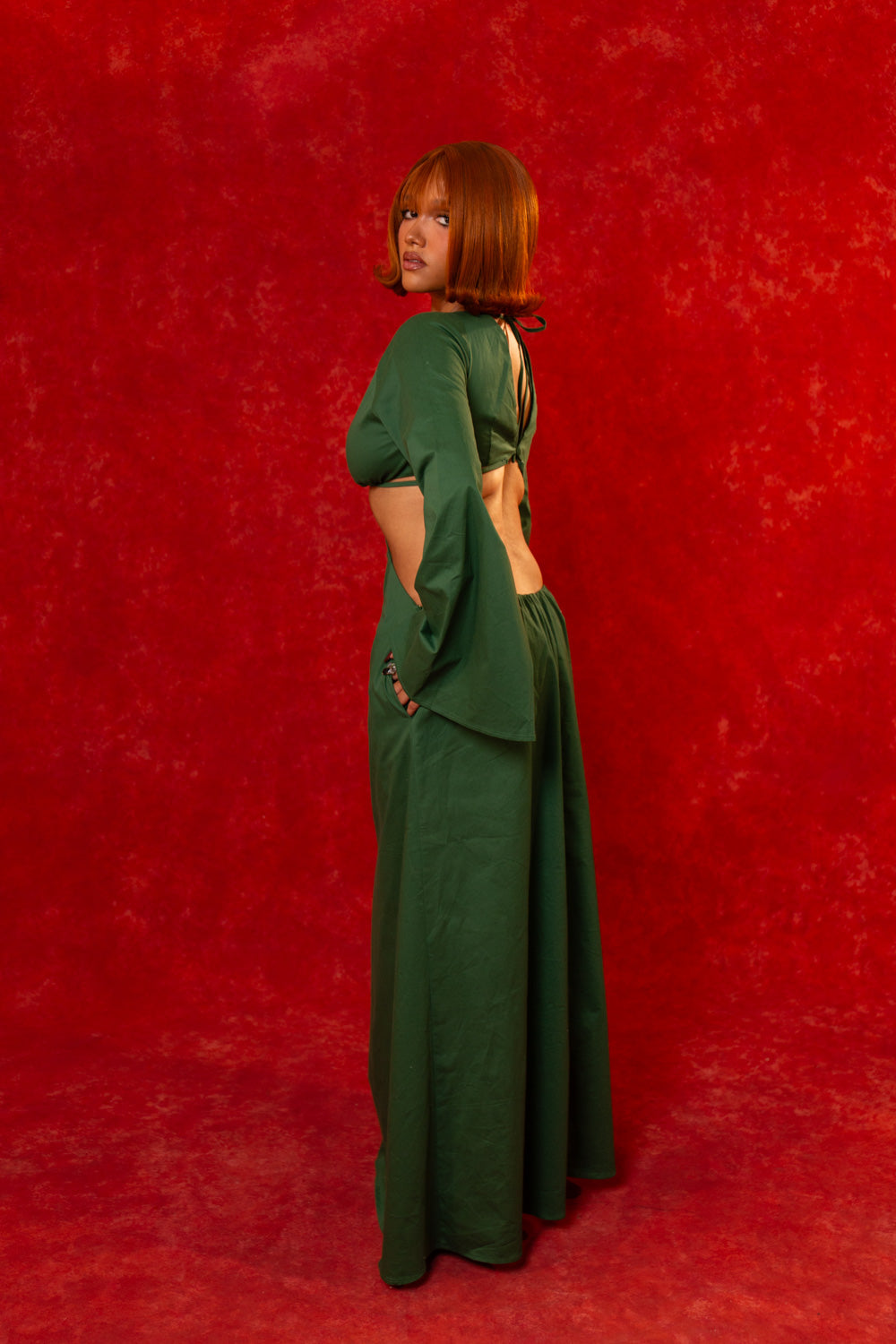 Daya CutOut Maxi Dress - Green