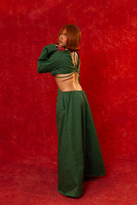 Daya CutOut Maxi Dress - Green