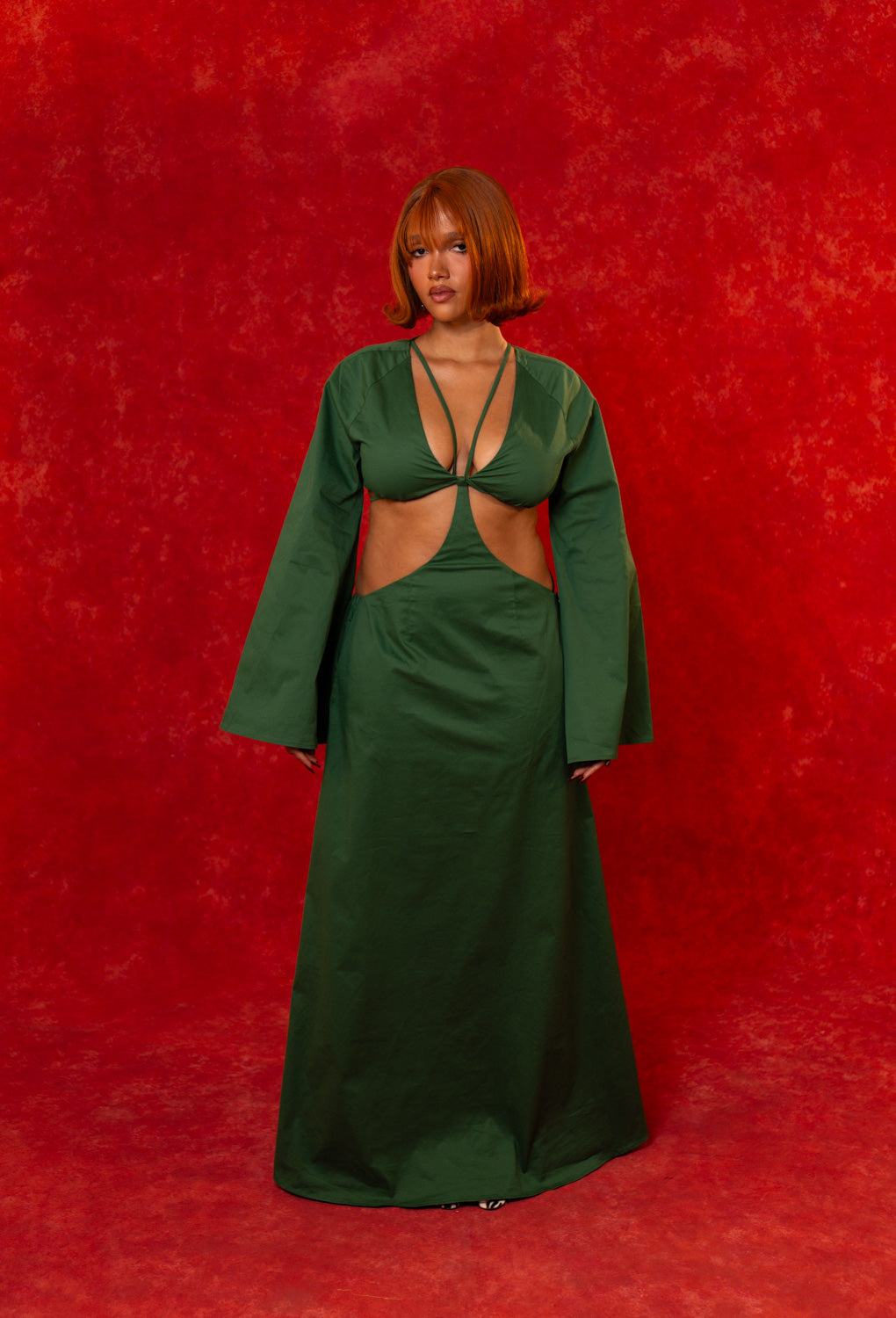 Daya CutOut Maxi Dress - Green
