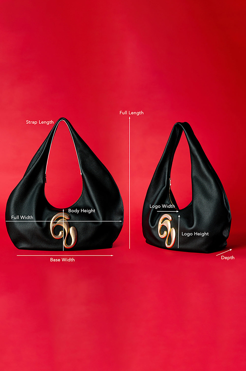 London Togo Leather Maxi Handbag - Black