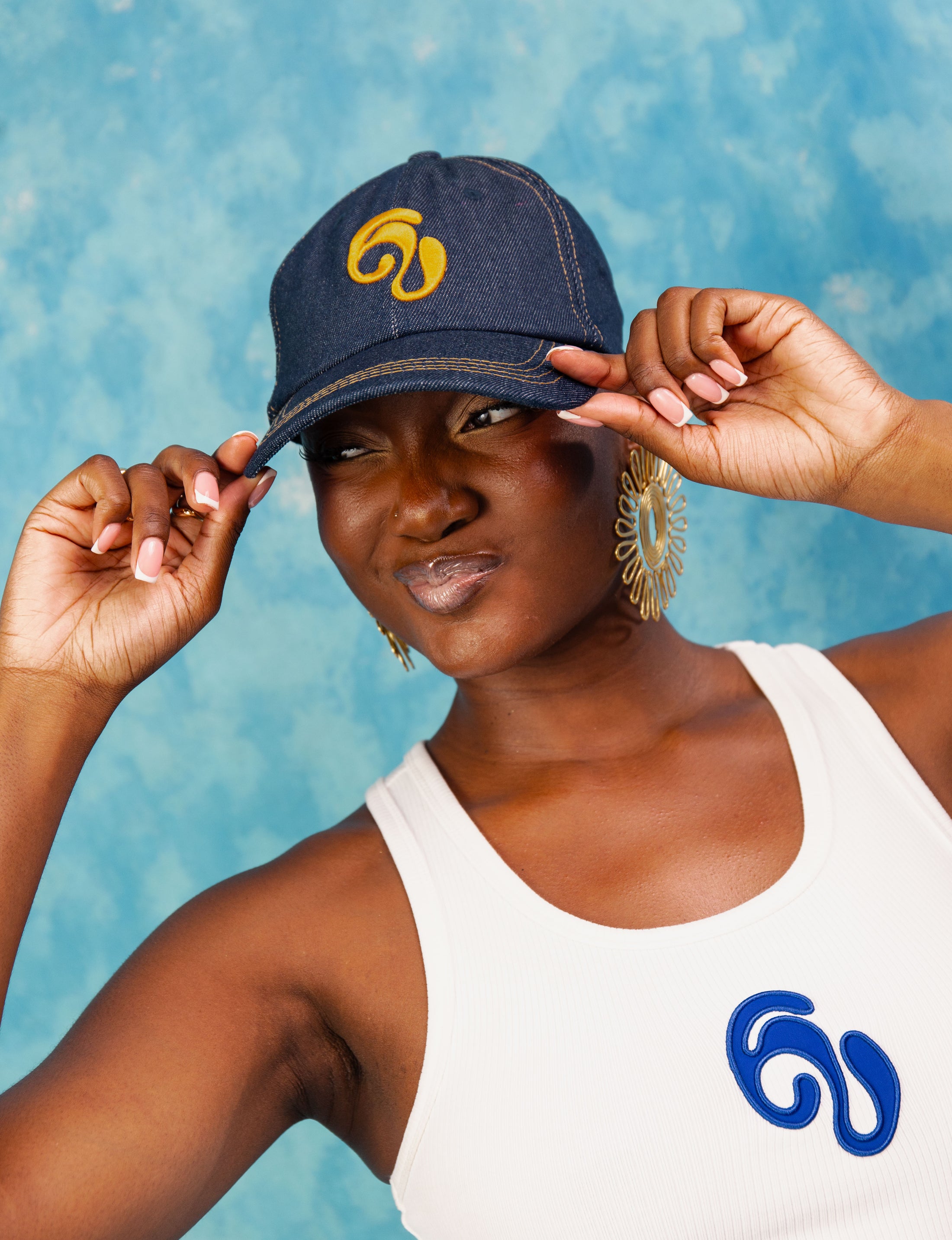 Kai Denim Logo Embroidered Cap