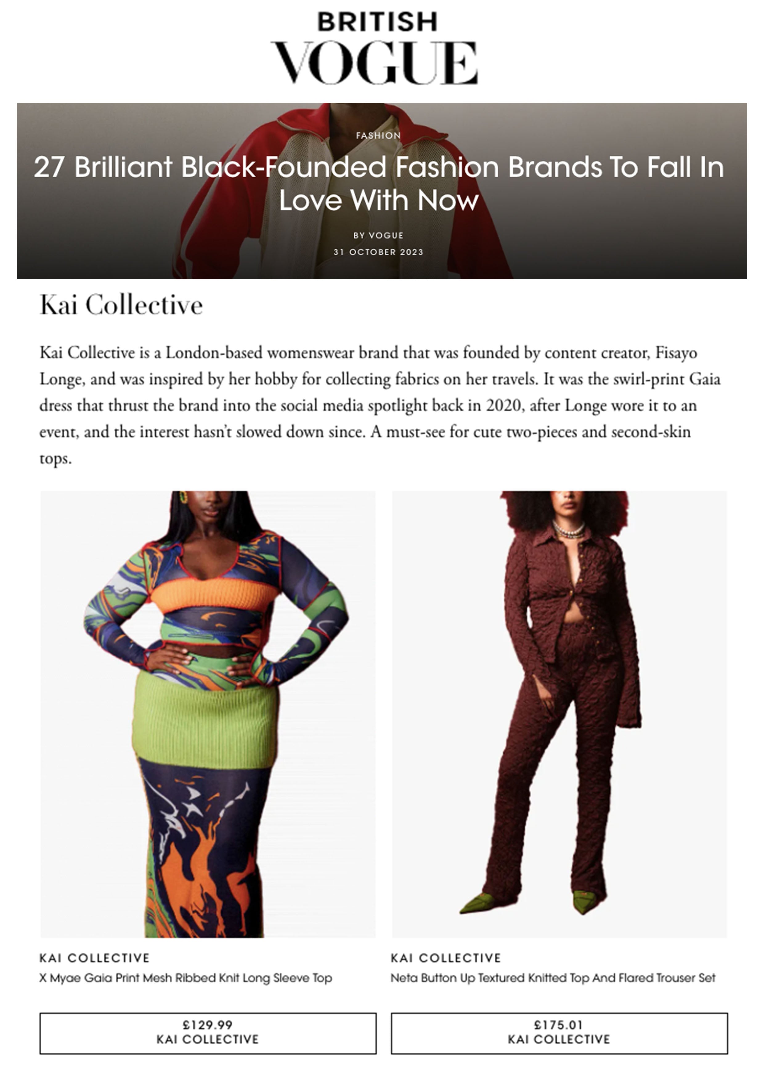 Kai Collection Press — Kai Collective