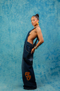 Aaliyah Dungarees - Blue Denim